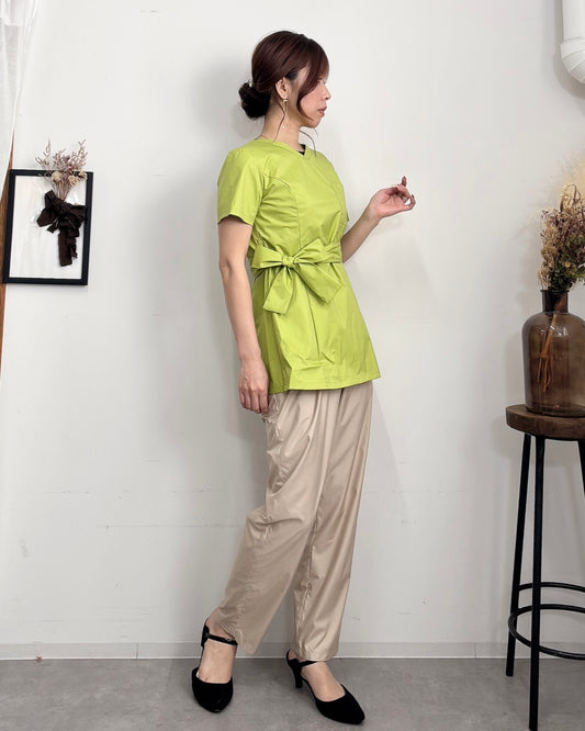 防水 リボントップス Lime