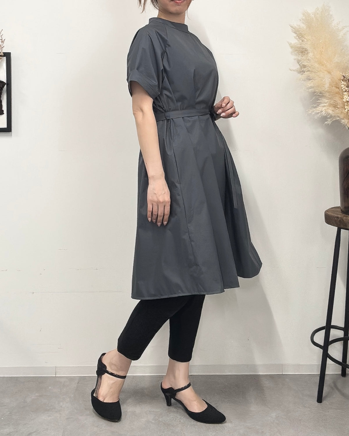 予約【1番人気！】防水 半袖エプロンドレス Dark Gray