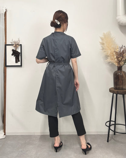 予約【1番人気！】防水 半袖エプロンドレス Dark Gray
