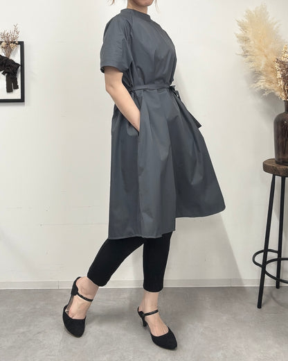 予約【1番人気！】防水 半袖エプロンドレス Dark Gray