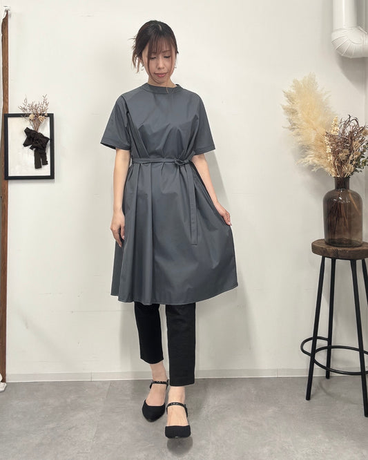 【1番人気！再入荷】防水 半袖エプロンドレス Dark Gray